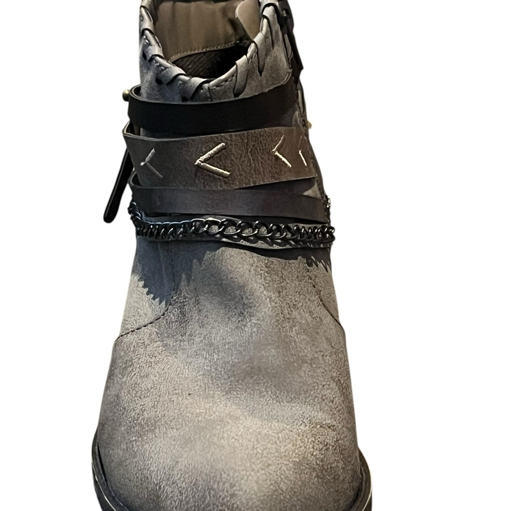 Gray Ankle Boots - Picture 2 of 12